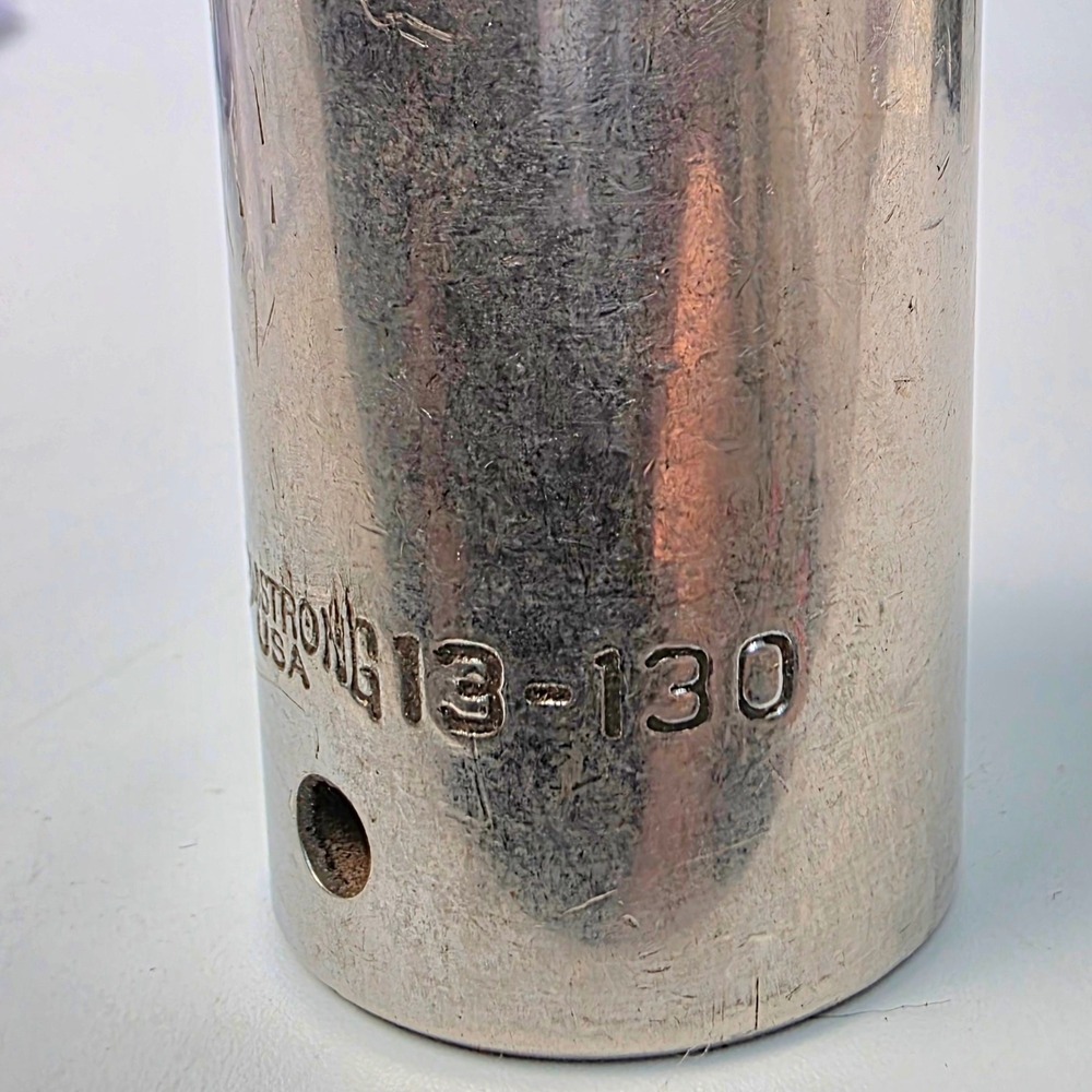 Armstrong 13-130 Socket 3/4 Drive 15/16 12 Point USA Made Steel Silver Used